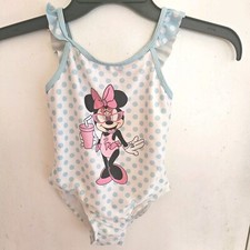 Disney Junior Minnie Mouse Girls 1Pc Swimsuit 3T Preowned Pristine Condition