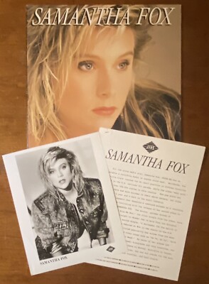 SAMANTHA FOX s/t 1987 US ORG Jive Reords PROMO LP + PRESS KIT Sam