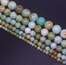 Distanziale perline tonde pietre preziose turchesi mongole naturali 4 mm 6 mm...