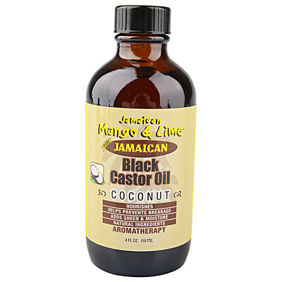 Jamaican & Lime Black Castor Oil with Coconut 4 Fl. oz bottle New!