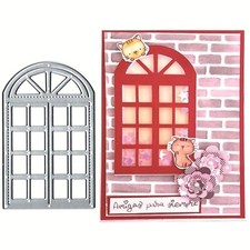 Window Frame Metal Die Cuts Dies Stencil, Window Cutting Dies Cut Stencils DI...