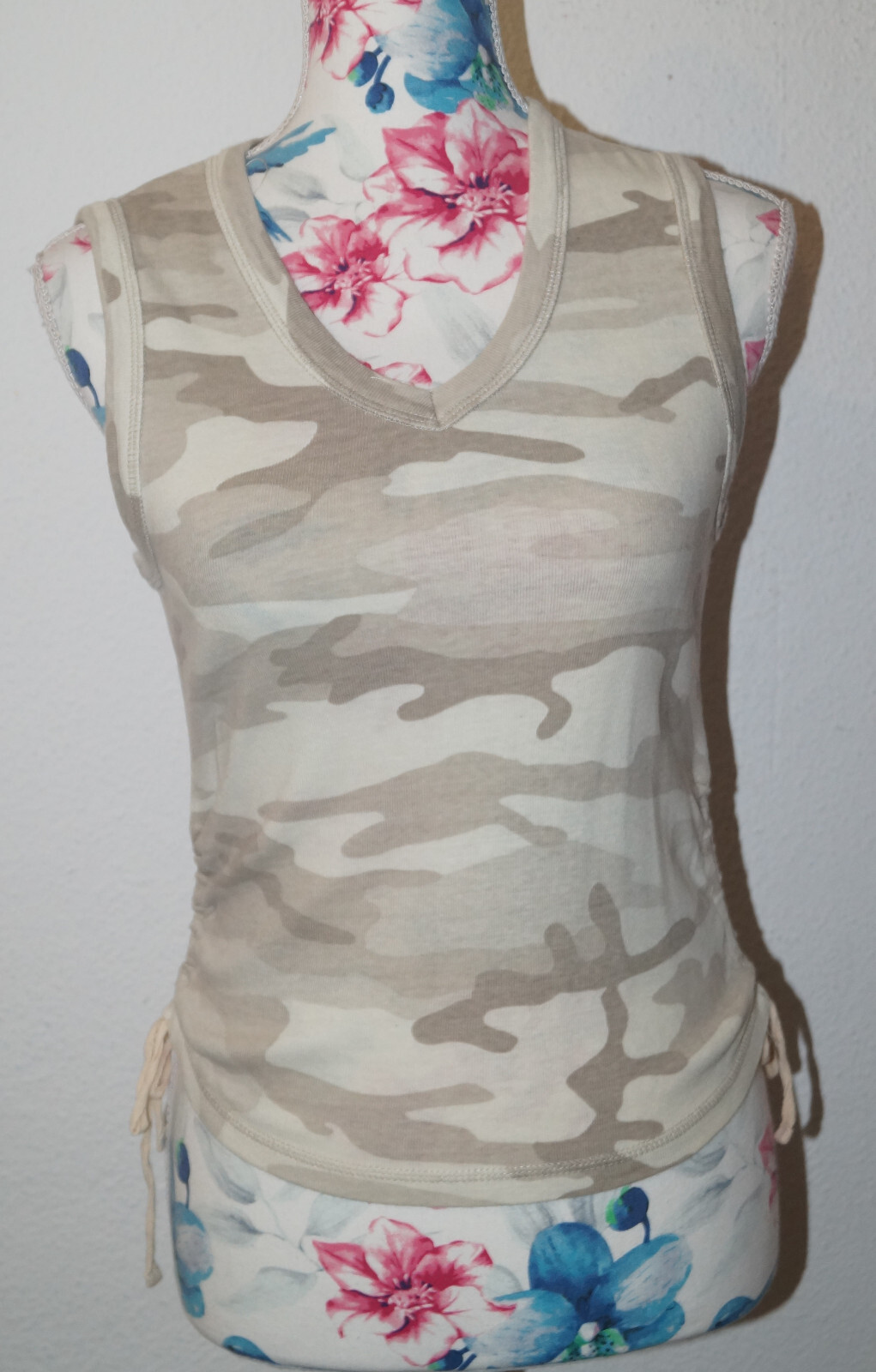 khaki Carmonflage Top Gr.M Fluid