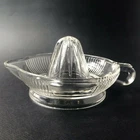 Vintage Anchor Hocking Clear Depression Glass Citrus Juicer 6" Ribbed Reamer
