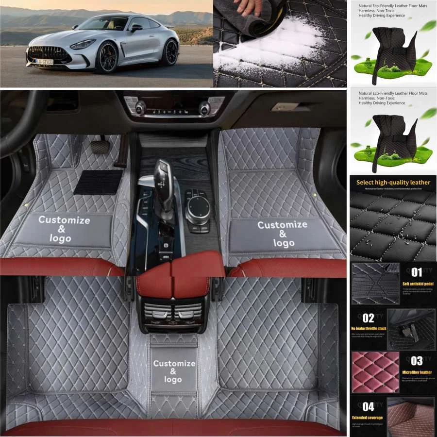 Alfombrillas personalizadas impermeables para todo tipo de clima para Mercedes Benz AMG GT Foto 2 de 4