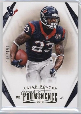 2013 Panini Prominence Gold 119/199 Arian Foster #42 2sb