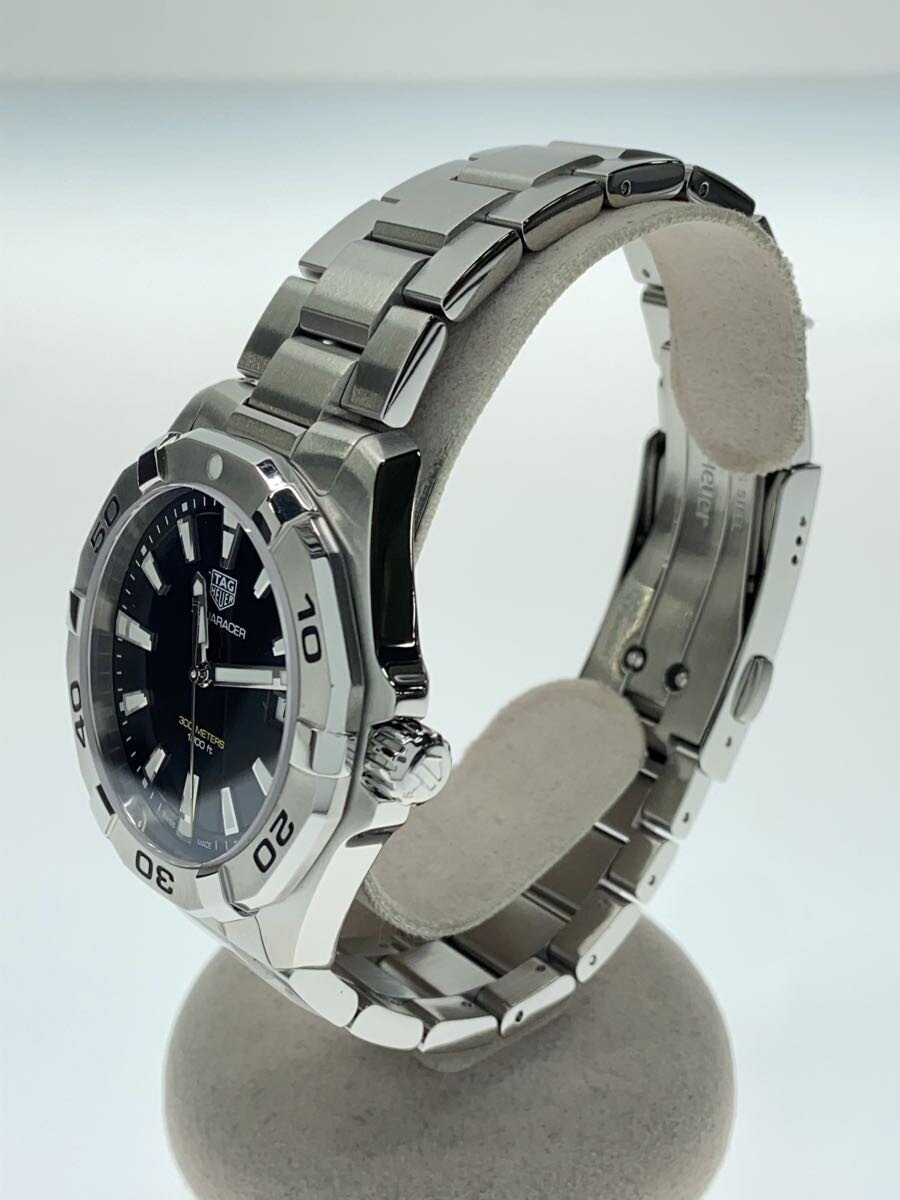 TAGHeuer Aquaracer 300M QZ SS 41mm Analog Stainless BLK SLV SS image 2
