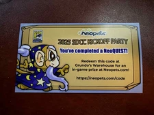 SDCC 2025 Exclusive Neopets Virtual Prize Item Code From the SDCC Kickoff Party