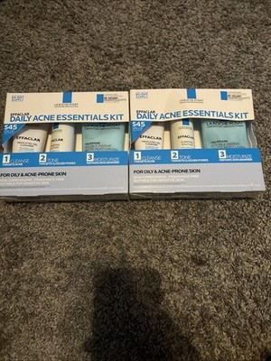LA ROCHE POSAY EFFACLAR DAILY ACNE ESSENTIALS KIT 2M SUPPLY BOXED EXP: 2028!