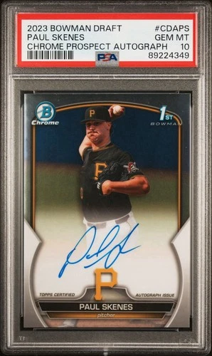 2023 Bowman Draft Chrome Prospect Autographs Paul Skenes #CDA-PS PSA 10 Gem Mint
