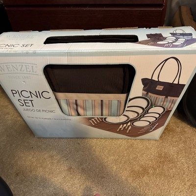 Wenzel Picnic Bag Cutlery Set for Camping Beach Picnic Ware Charcuterie