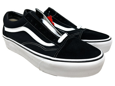 VANS Old Skool Platform Black/White Size 9.5