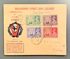 India 1946 Registered FDC Cover Commemoration Of Victory Bombay To Australia