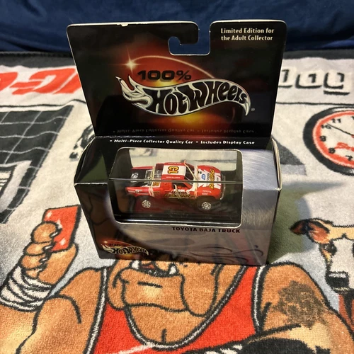 100% Hot Wheels Toyota Baja Truck Red White NEW 2000 Mattel VTG