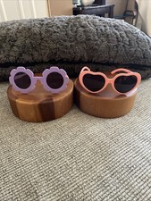 Kids Sunglasses Pink w Hearts and Purple Pink SHades Girl SH29