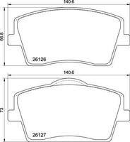 Brembo Bremsbelagsatz, Scheibenbremse P 86 031 FüR Volvo