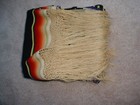 HUGE OLD VINTAGE MEXICAN SALTILLO WOOL BLANKET WONDERFUL DRAMATIC COLORS 79 X 38 — photo 10