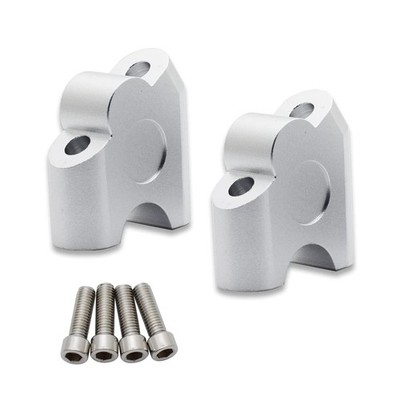 7/8'' Handlebar Risers Motorcycle Handle Bar Riser Clamp Back Move Mount Adapt...