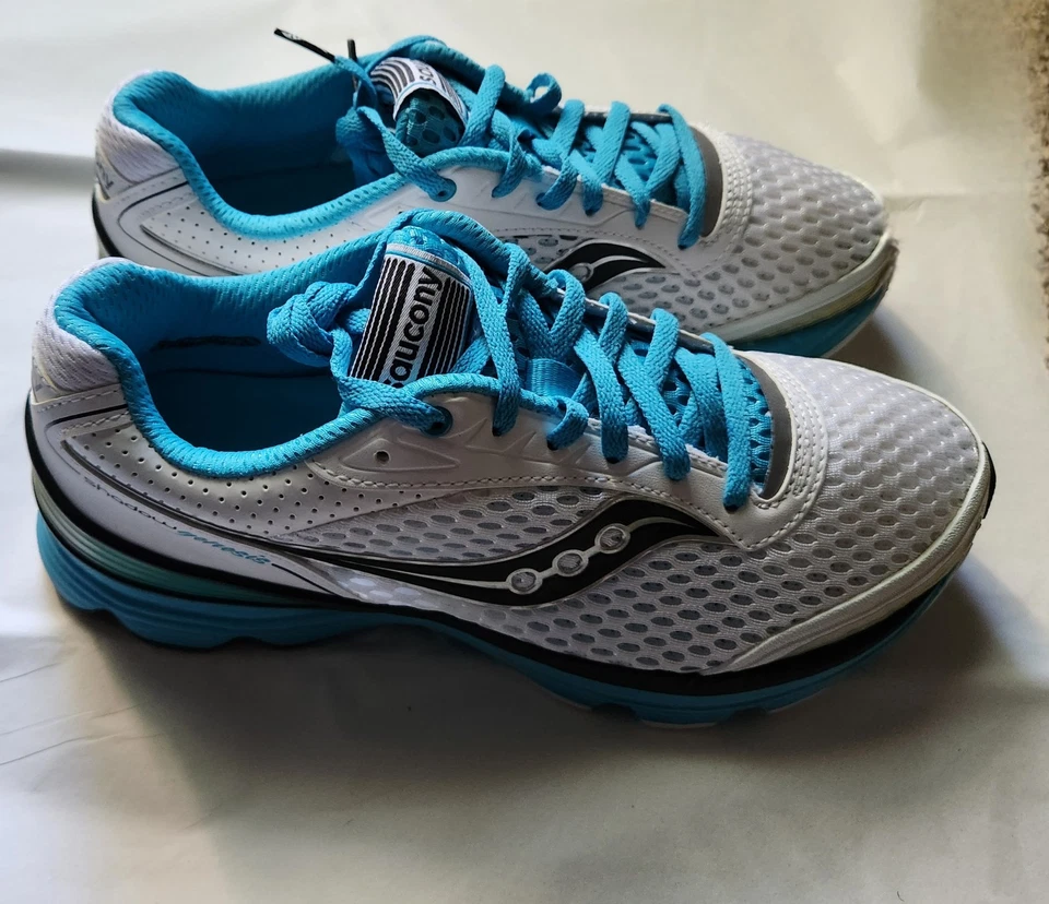 Saucony сетки тени Genesis кроссовки женский размер 9, белый/синий/серый - новый в коробке!!! - Изображение 4 из 4