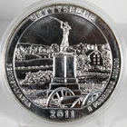 2011 5 oz Silver ATB Gettysburg PA Coin .999 Silver w/ Capsule !!