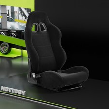 Hottoby Black Racing Gaming Seat with Adjustable Double Slide Fit Racing Stand