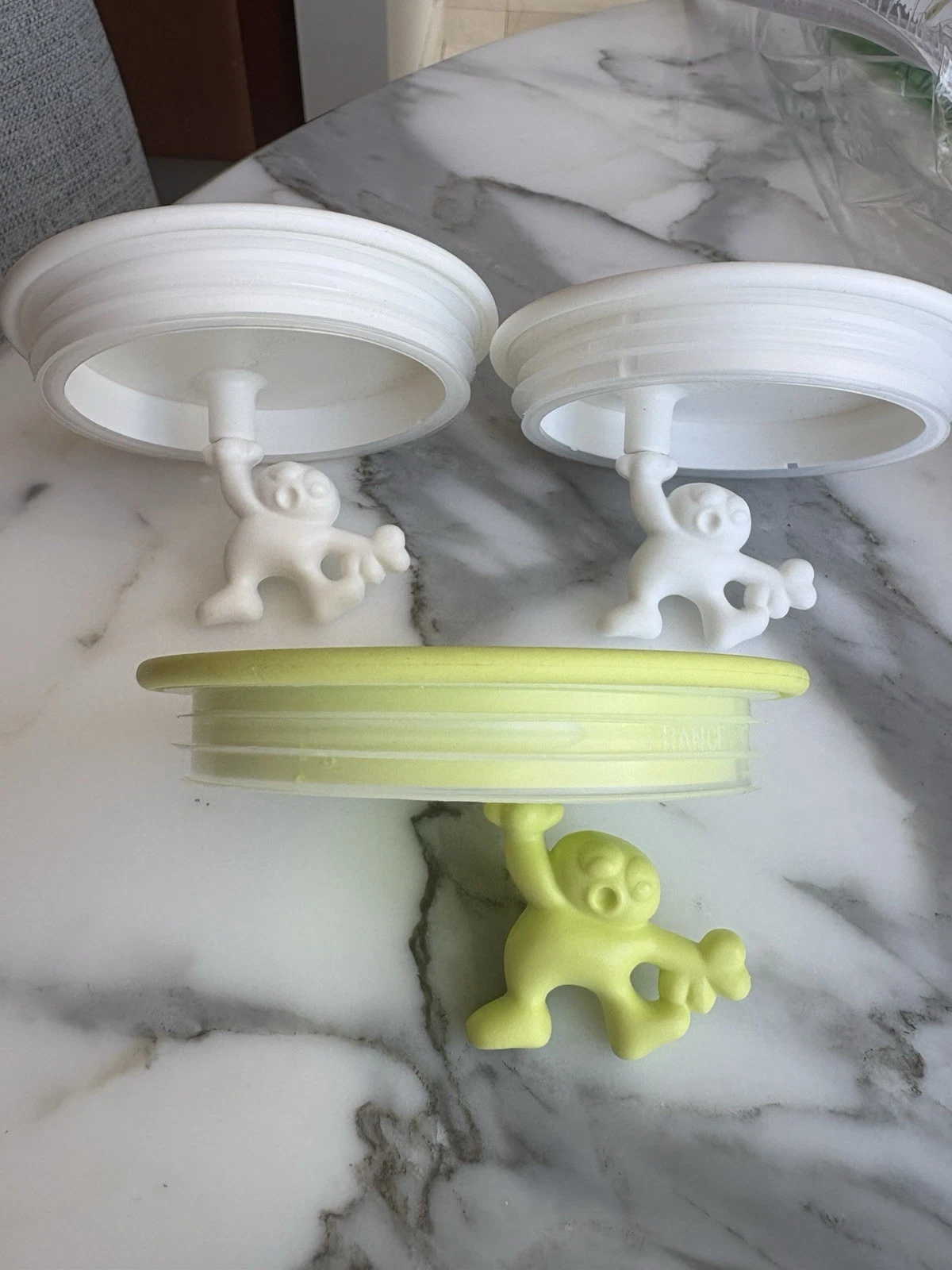 Set of 3 ALESSI Lid for Gianni Glass Containers, Jars