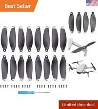 Effortless 16Pcs Low-Noise Propeller Set for DJI Mini 2/SE/4K - Silver Design