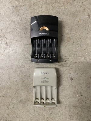 Sony CycleEnergy BCG-34HLD & Duracell NiMH AA AAA Battery Chargers Lot