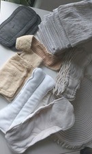 Paket Stoffwindeln Einlagen Hinzling Blümchen  Saugeinlagen Bambus 