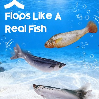 3pcs Flopping Fish Cat Toy Interactive Chew Toy For Kittens
