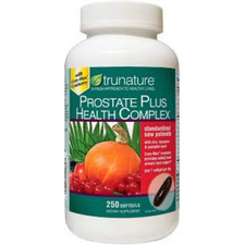 trunature Prostate Plus Health Complex, 250 Softgels with Saw Palmento