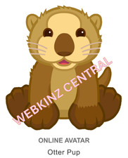 Webkinz Classic Otter Pup Code Only  messaged 