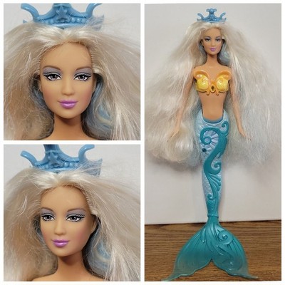 Vtg 2002 Mattel Barbie Fairytopia  Magical Mermaid Kayla Doll Damaged Tail