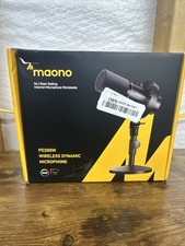 MAONO PD200W Hybrid Wireless Podcast Microphone for PC, Dynamic XLR USB HD Mic