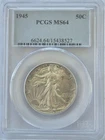 1945 Walking Liberty Half Dollar PCGS MS64