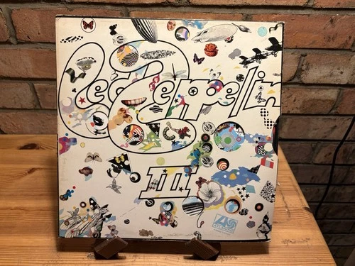 Vinyl Gate-fold LP Led Zeppelin – Led Zeppelin III 1970 Re-issue UK press VG VG+