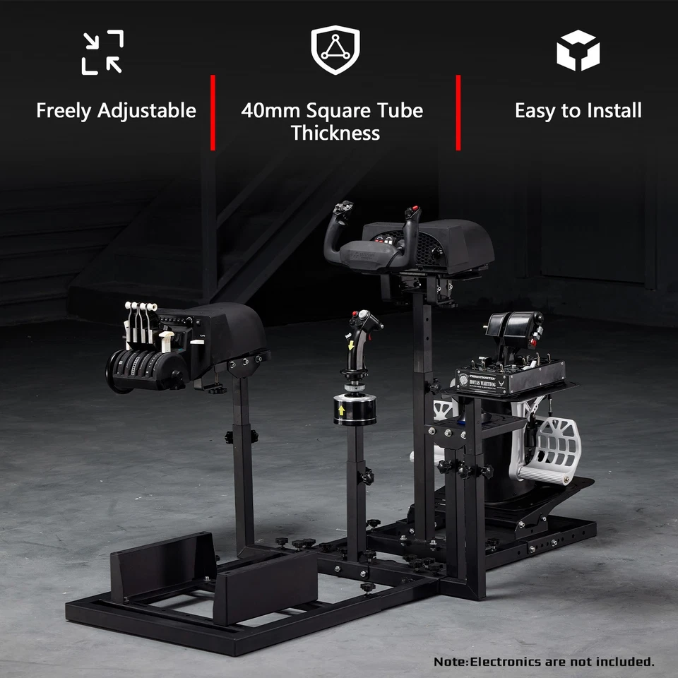 Dardoo Flight Simulator Cockpit Fit HOTAS Warthog G Saitek Logitech X52 X56 G923 - Image 3 of 4