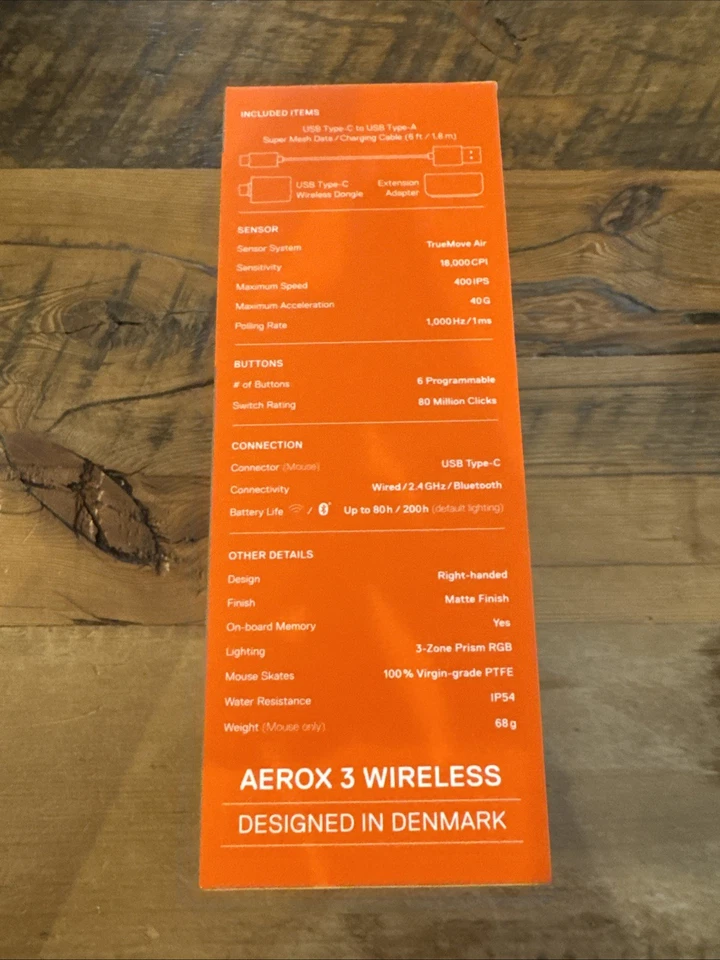 Aerox 3 Wireless Mouse Onyx - New & Sealed T18-69 - Image 4 of 4