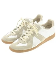 Maison Margiela GAT Sneakers White Gray Men 8 41 Suede Leather Low Top