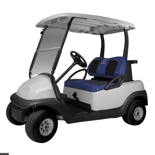 Fairway Copertura Sedile Carrello Golf Neoprene Navy - Foto 3 di 3