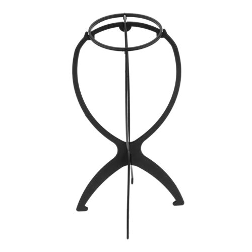 (Black)Wig Head Stand Travel Size Collapsible Wig Stand Wig Display Holder Rack - Picture 19 of 22