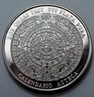 2 Oz 999 Silver Aztec Mayan Calendario Azteca Dos Onzas Emiliano Zapata Bullion