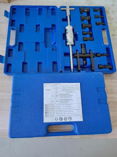 Kit instalador y removedor de rodamientos de orificio ciego de 12 piezas 8-25 mm, universal para automóvil y moto - Imagen 9 de 10