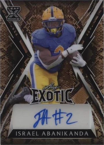 2023 Leaf Exotic Israel Abanikanda #BA-IA1