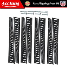 Stainless Steel E Track Tie Down Rail Kit 5 8pcs Etrack Bar Rails Powder Coat