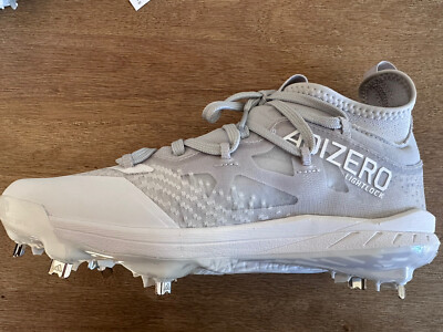 ADIDAS Adizero Afterburner 9 NWV Baseball Cleats Gray White ADIDAS Adizero Afterburner 9 NWV Baseball Cleats Gray White