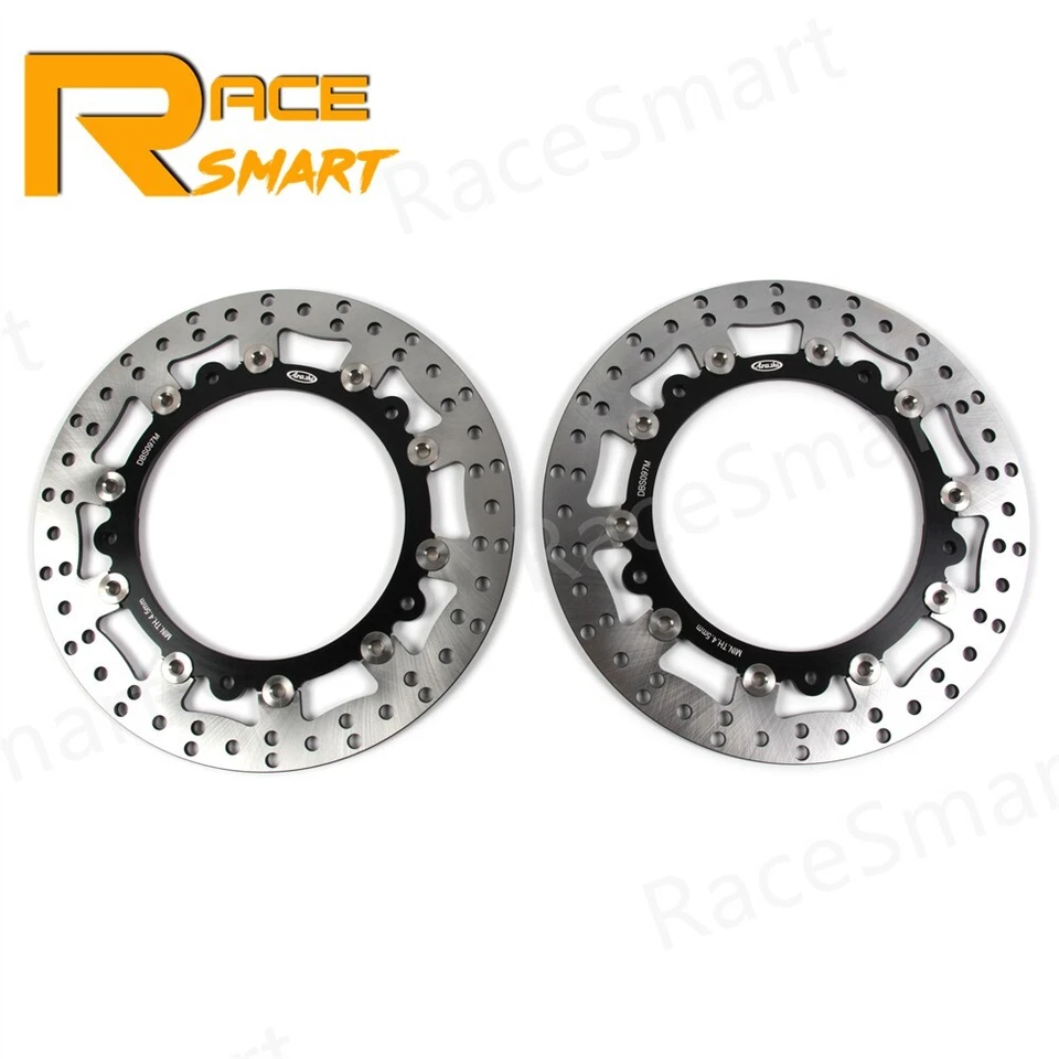 Rotores de disco de freno delanteros + pernos de montaje para BMW R1200CL 2002-2006 HP2 2006-2009 Foto 2 de 4