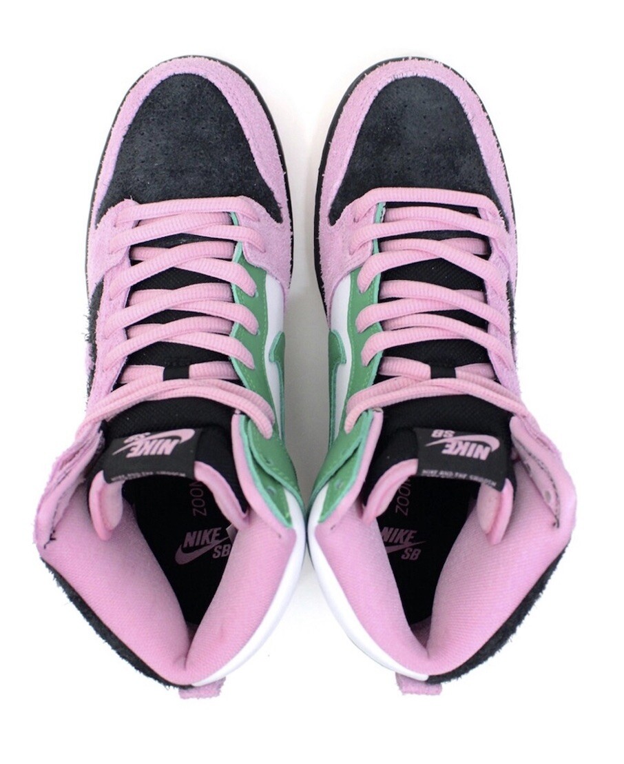 Nike SB Dunk High Pro Premium Invert Celtics CU7349-001 pink Nike SB Dunk High Pro Premium Invert Celtics CU7349-001 pink