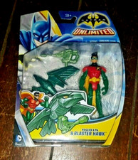 DC Comics Batman Unlimited  ROBIN & BLASTER HAWK Action Figure