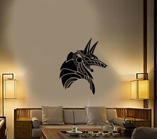 Vinyl Wall Decal Anubis Head Egyptian God Stickers (3643ig)