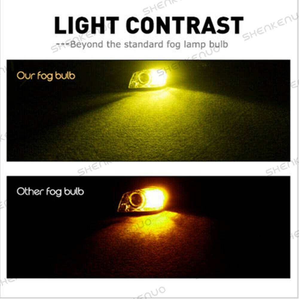 3000K Yellow LED 9140 9145 Fog Light Bulbs for Ford F150 F150 2002-2019